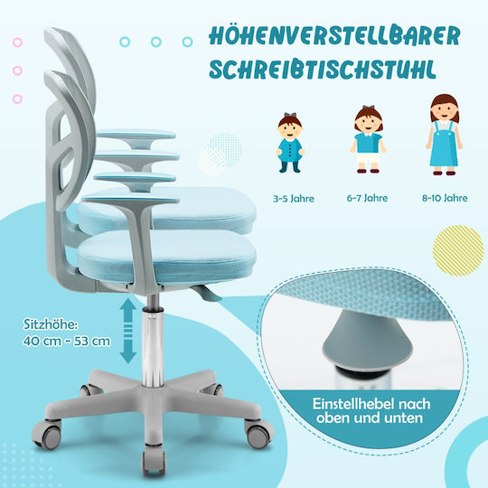 Blue Kids Desk Chair 54x54x80-91.5cm