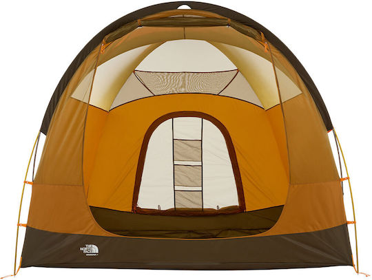 The North Face Summer Camping Tent Orange with Double Cloth for 4 People 191x107x107cm