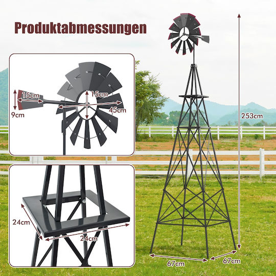 Costway Decorative Garden Metal 67cmx67cm NP11406GR