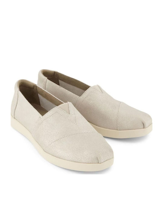 Alpargata Suede Γυναικείες Εσπαντρίγιες σε Ασημί Χρώμα