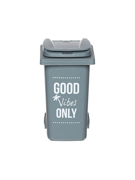 Coș de gunoi din plastic Good Vibes Capacitate 0,48l Gri