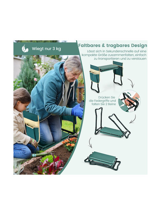 Costway Klapphocker Für Garten & Kniepolster Werkzeugkoffer Komfort & Unterstützung Für Knie & Rücken Gt4073
