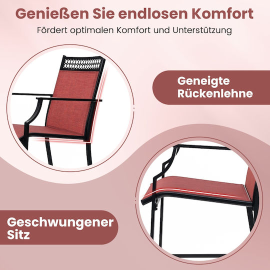 Outdoor Chair Metallic Re 66x62x114cm