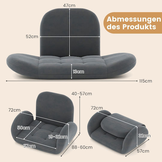 Relaxsessel Gray 88x72x40cm