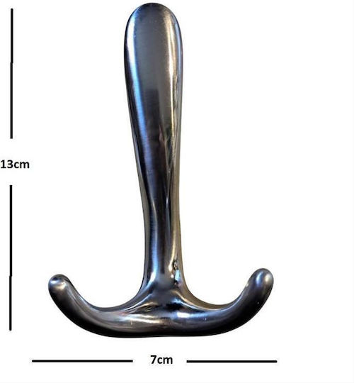 Import Hellas Wandhalterung 4254 Metall 3 Haken Silber