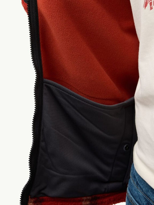 Ανδρική Ζακέτα Fleece Κόκκινο