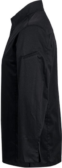 Clement Design Σακάκι Σεφ Unisex Μαύρο με Μακρύ Μανίκι Catane