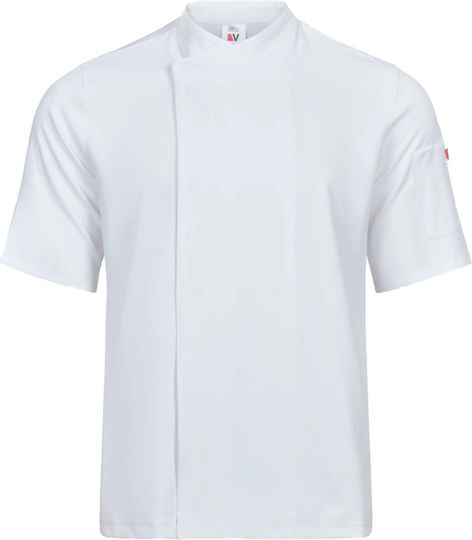 Velilla Coat Chef 100% Microfiber Unisex White with Long Sleeve 405209