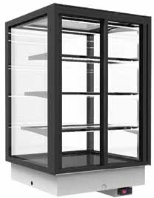 Sayl Barcelona Integra Drop-In Beheizte Ausstellungsvitrine Kammer 4 Ebenen B60 x T51.5 x H100 cm