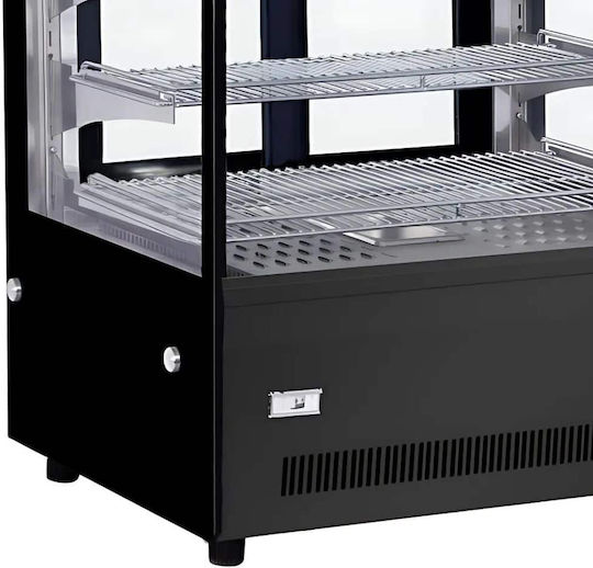 Θερμαινόμενη Επιτραπέζια Βιτρίνα 900x530x730mm Dynamic Gn-900hrt Black