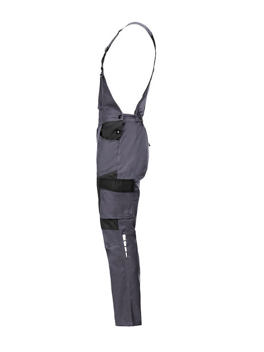 Stenso Work Coveralls Dungarees Cotton Gray