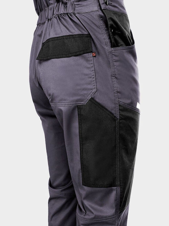 Stenso Work Coveralls Dungarees Cotton Gray