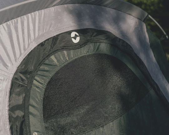 Outwell Earth 4 Plus Σκηνή Camping Τούνελ Πράσινη 3 Εποχών για 4 Άτομα 420x260x140εκ.