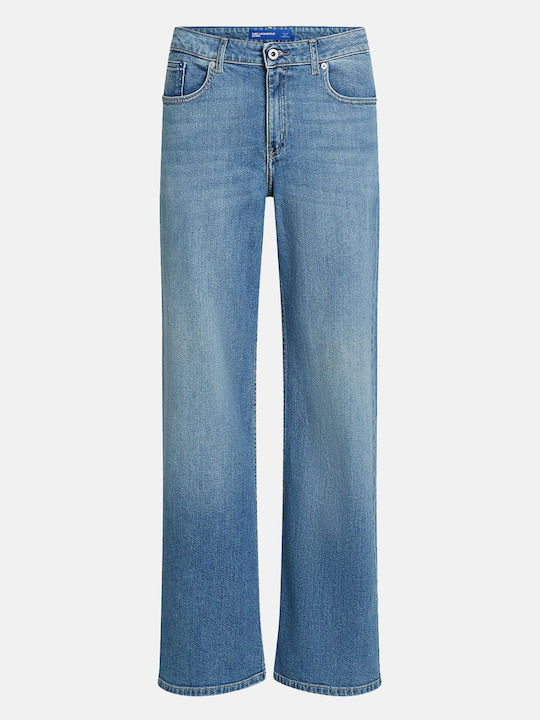 Talie joasă Blugi de damă cu croială relaxată Jean Blue A1W100351BM
