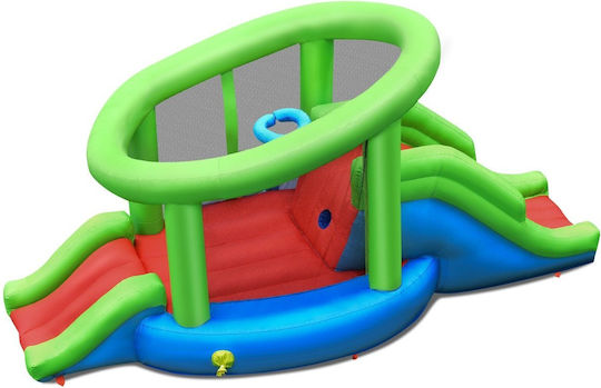 Costway Φουσκωτό Fun Castle με Τραμπολίνο & Τσουλήθρα για 3-10 Ετών