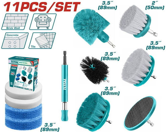 Total TACB1101 Brush Drill Set of 11pcs