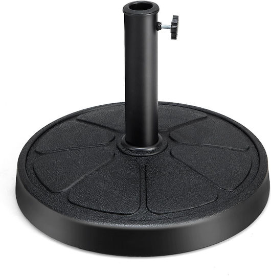 Costway Umbrella Base Water - Sand Metal 38-38mm Round Black
