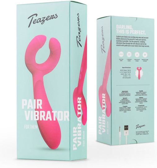 Teazers Dublu Vibrator cu Telecomandă Roz