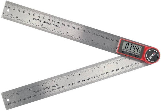 Yato Digital Winkelmesser Zimmerleute Metallisch Länge 30cm mit Winkelmesser