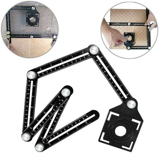 Handy Angle Ruler Builders / Construction Metallic Heavy Duty Type 5 Positions