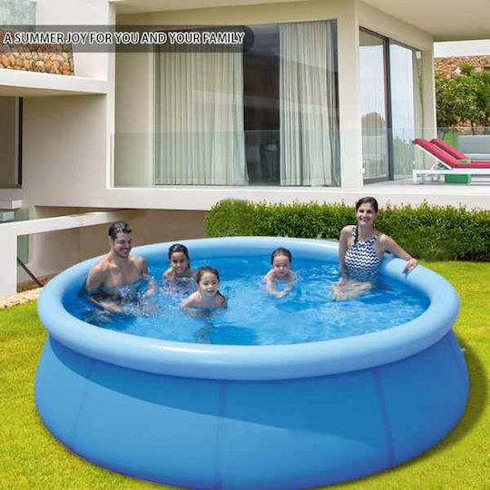 Bestway Piscină Rotundă PVC 2100lt Gonflabilă 244x66cm Albastră