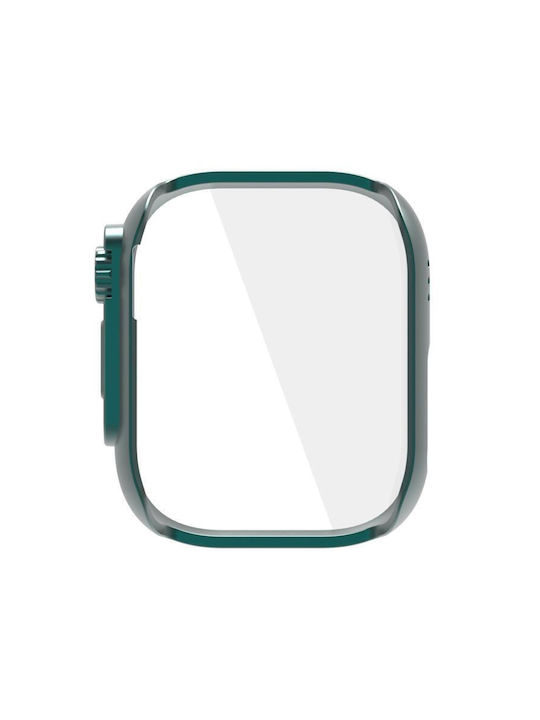 Ultra Tempered Film Protective Case Пластмасов Калъф в Зелен цвят за Redmi Watch 5 Lite