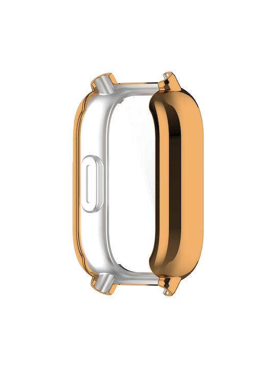 Защитна Силиконов Калъф в Розово злато цвят за Redmi Watch 5 Lite
