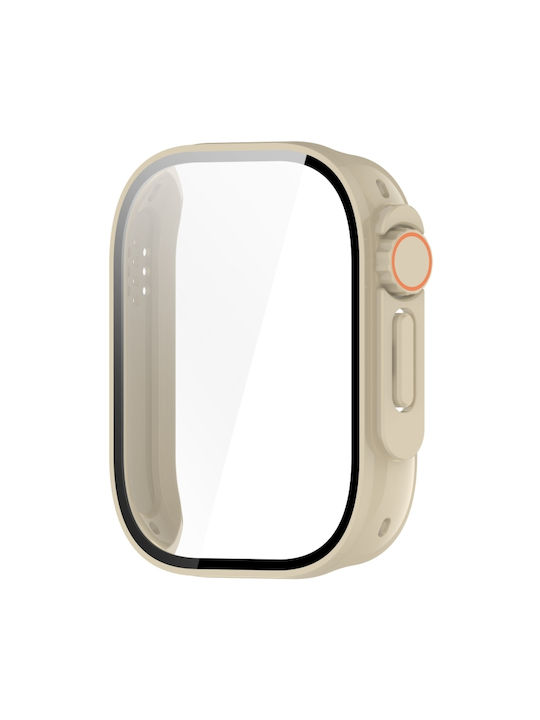Tempered Film Пластмасов Калъф в Бял цвят за Redmi Watch 5 Lite