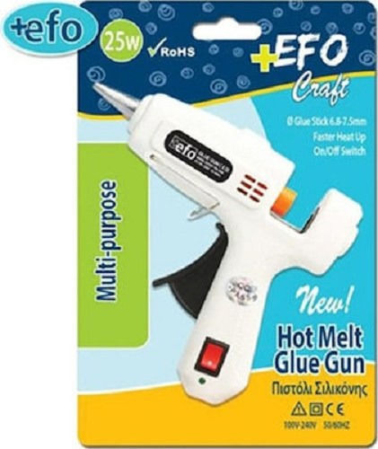 +Efo 121607 Πιστόλι Θερμοκόλλησης 25W για Ράβδους Σιλικόνης 7.4mm