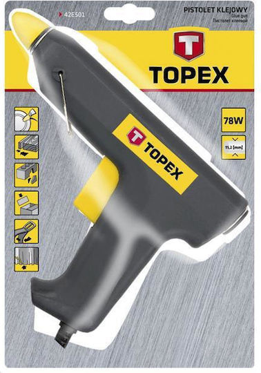 Topex 42E501 Πιστόλι Θερμοκόλλησης 78W για Ράβδους Σιλικόνης 11mm