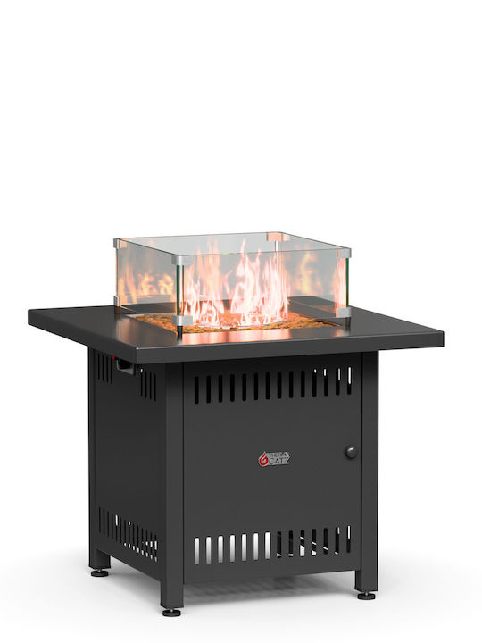 Thermogatz Firepit Tg Table 72h64 Black