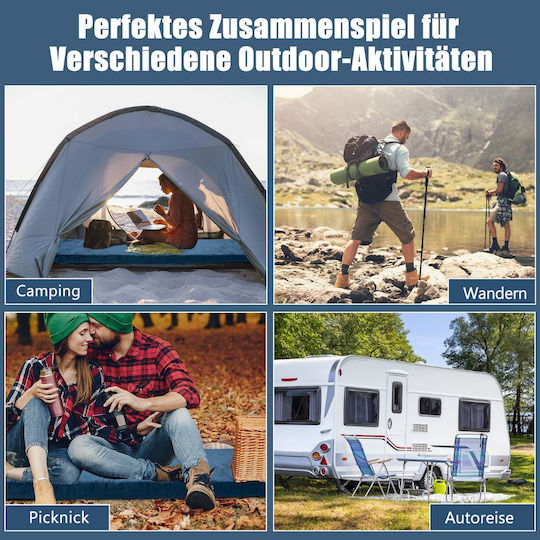 Costway Schaumstoff Einzeln Camping Schlafmatte in Blau Farbe { pn }}