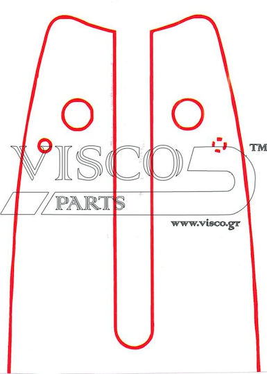 Visco Parts Chainsaw Blade Chainsaw Blade 35cm for Chain with Pitch 3/8"LP, Guide Bar Thickness .050"-1.3mm & Number of Drivers 50E SW14-50NR