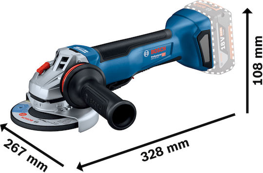 Bosch GWS 18V-10 P Grinder 125mm Battery Brushless 2x5Ah