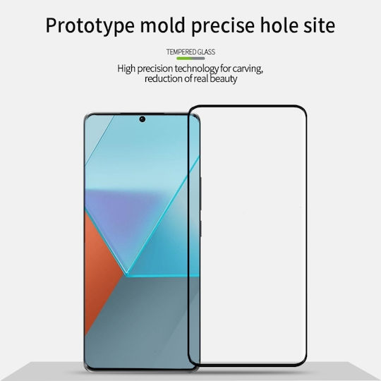 Pinwuyo 3D Tempered Glass Μαύρο (Xiaomi Redmi Note 13 Pro)