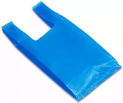 Plastiktüten für Verpackungen Hemdchen-Typ Blau 45cm 1kg