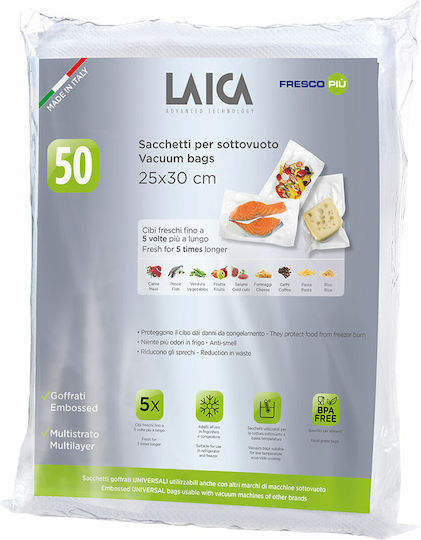 Laica VT3510 Flat Vacuum Sealer Bag 250x300mm 50pcs
