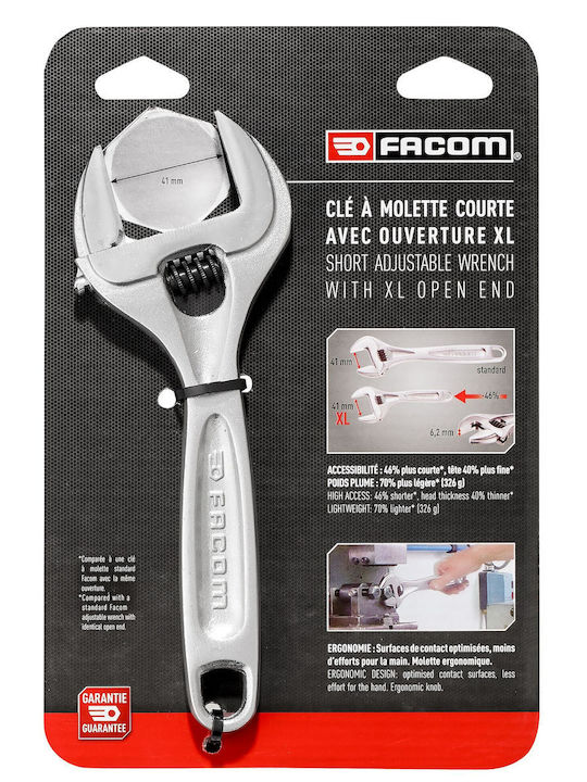 Facom French Wrench with Adjustable Opening 41mm 205mm