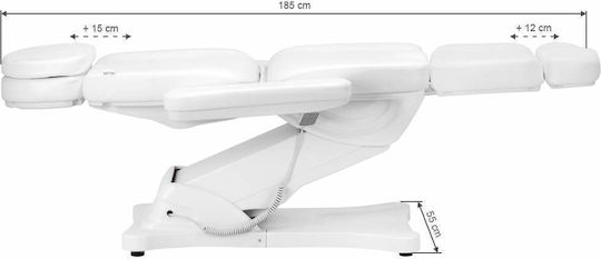 Elektrisches ästhetisches Bett Sillon Classic 3 Motoren Weiß
