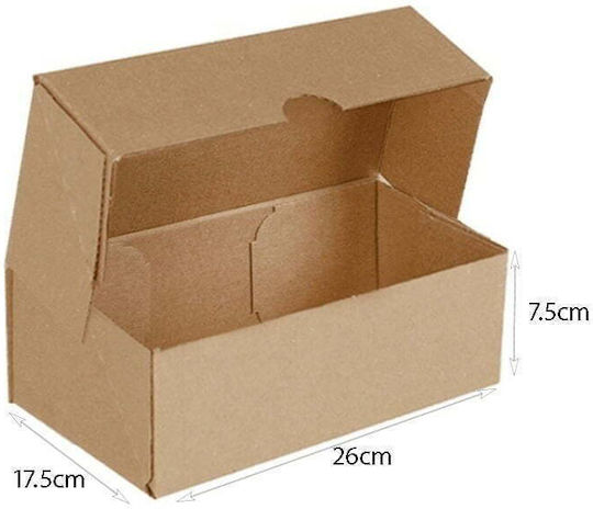 thessPACK Χαρτοκιβώτιo Συσκευασίας 3 Φύλλων Π26 x Β12.5 x Υ7.5εκ.