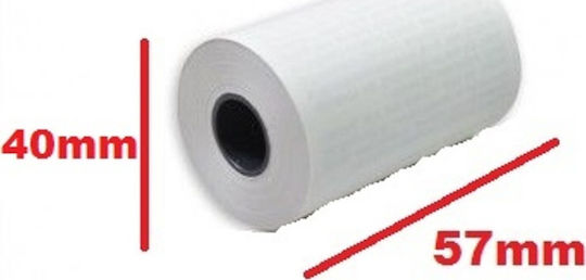 Justnote Cash Register Paper Tape W57xD40mm 48gr/m²
