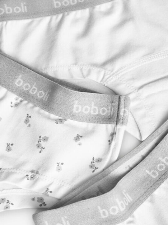 Boboli Σετ Παιδικά Βρακάκια Λευκό 3τμχ