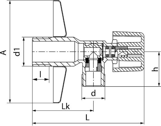 Valvex Βάνα / Διακόπτης 1/2"x1/2"