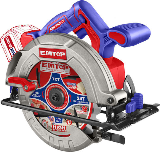 Emtop ELCS1851 Δισκοπρίονο Brushless 20V Solo