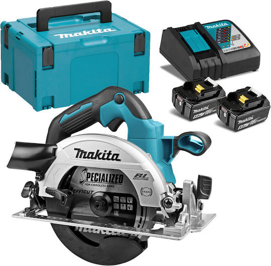 Makita DHS660RTJ Circular Saw Brushless 18V 2x5Ah with Dust Extraction System