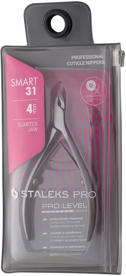 Staleks Smart 31 Nail Cuticle Clippers Inox Double Spring 10cm with 4mm Bit Length