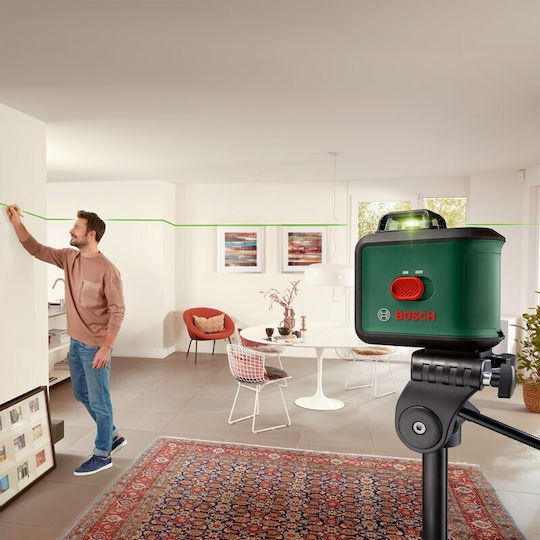 Bosch UniversalLevel 360 Self-leveling Linear Laser Level Green Beam 1.5V with Working Range 24m
