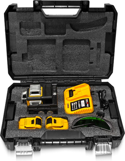 Kraft World Self-Leveling Linear Laser Level Green Beam with 30m Working Range