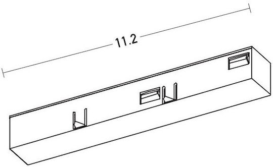 Zambelis Lights Mounting Rail for Spotlights Black 2096
