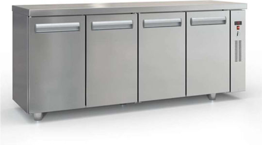 Inox Dobros Επαγγελματικός Πάγκος Κατάψυξης 500lt Inox με 4 Πόρτες Π190 x Β60 x Υ87εκ.